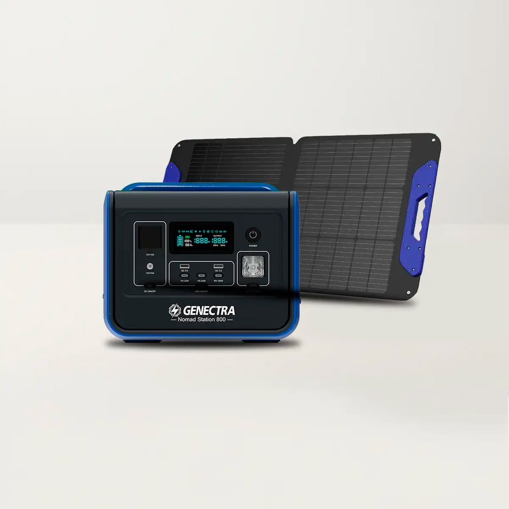 KIT NOMAD STATION 800 + PANEL SOLAR 100W