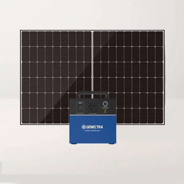 KIT HOPE POWER 400W / 1350WH + PANEL SOLAR 420W BIFACIAL