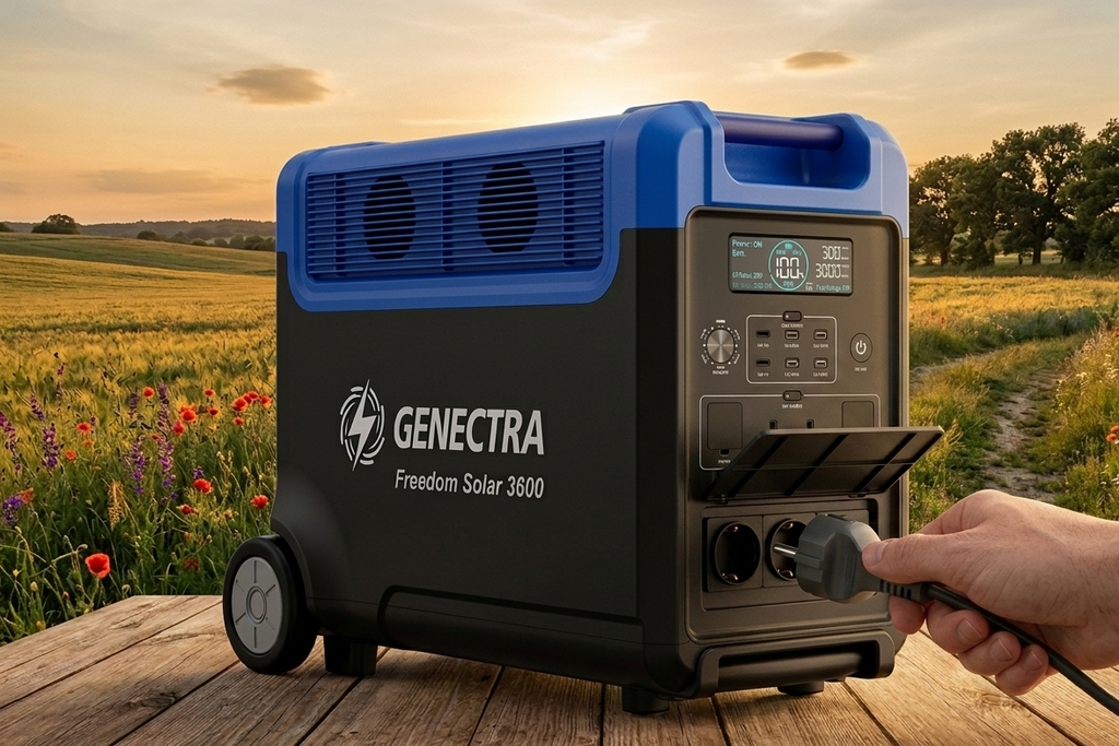 Estación de Energía Portátil FREEDOM SOLAR 3600W / 3840Wh