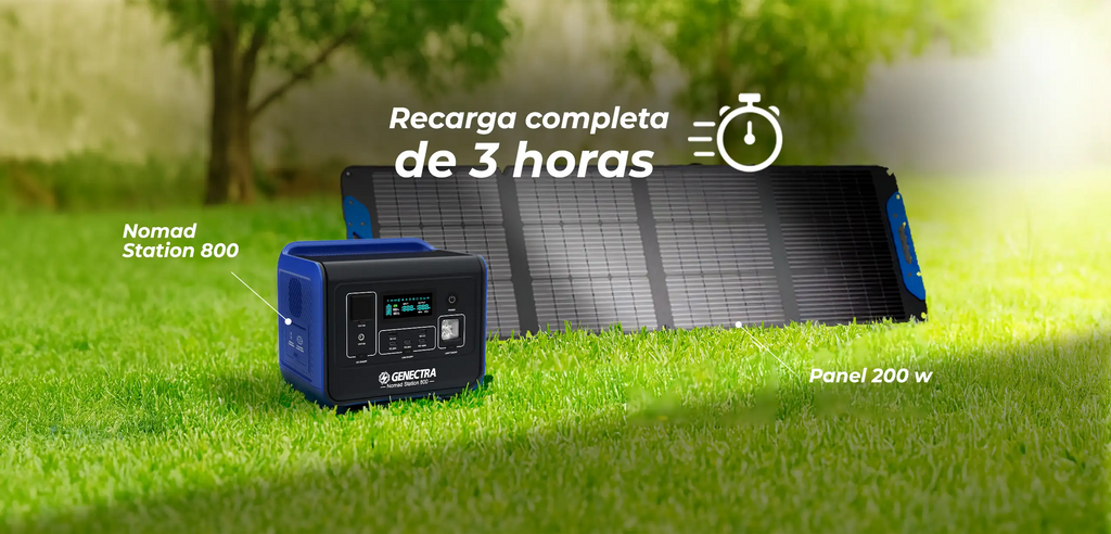 KIT NOMAD STATION 800 + PANEL 200W