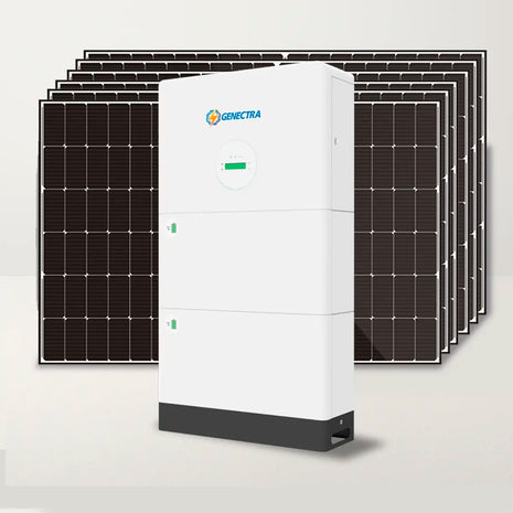 Kit Inversor Hibrido All In One TITAN X con 10KWH + 16 Paneles Solares 580W Bifaciales