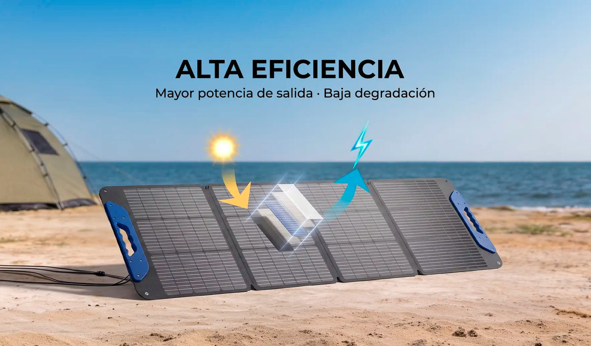 panel solar plegable 200w