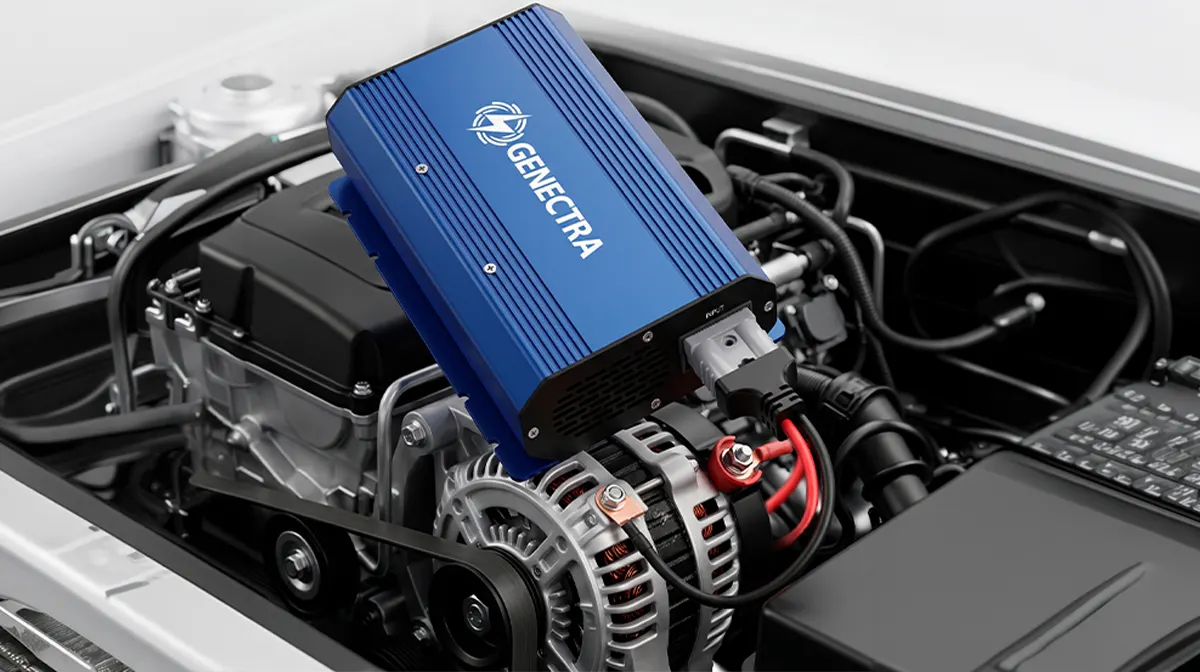 1. Conecta el Road Charger a tu alternador