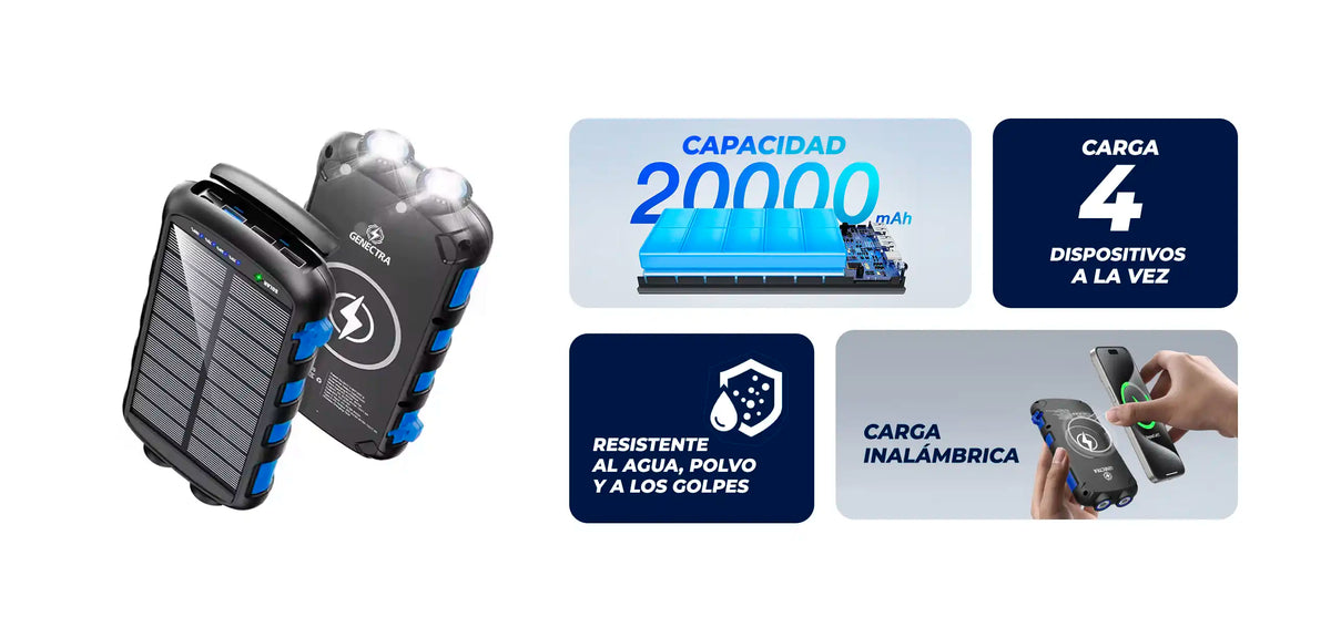 Powerbank Solar Armour 20k Genectra