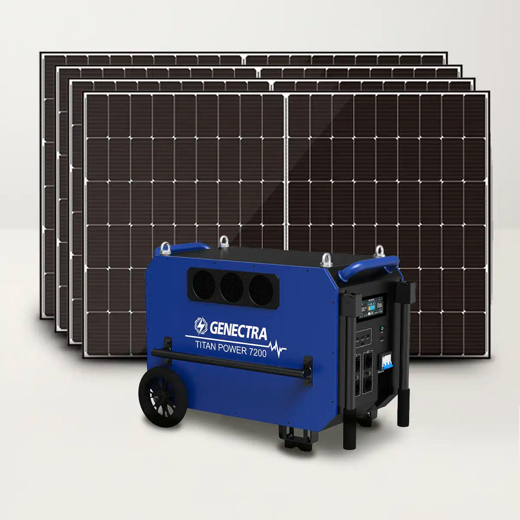 Pack Titan Power 7200 + 7 Paneles Solares 420W Bifaciales